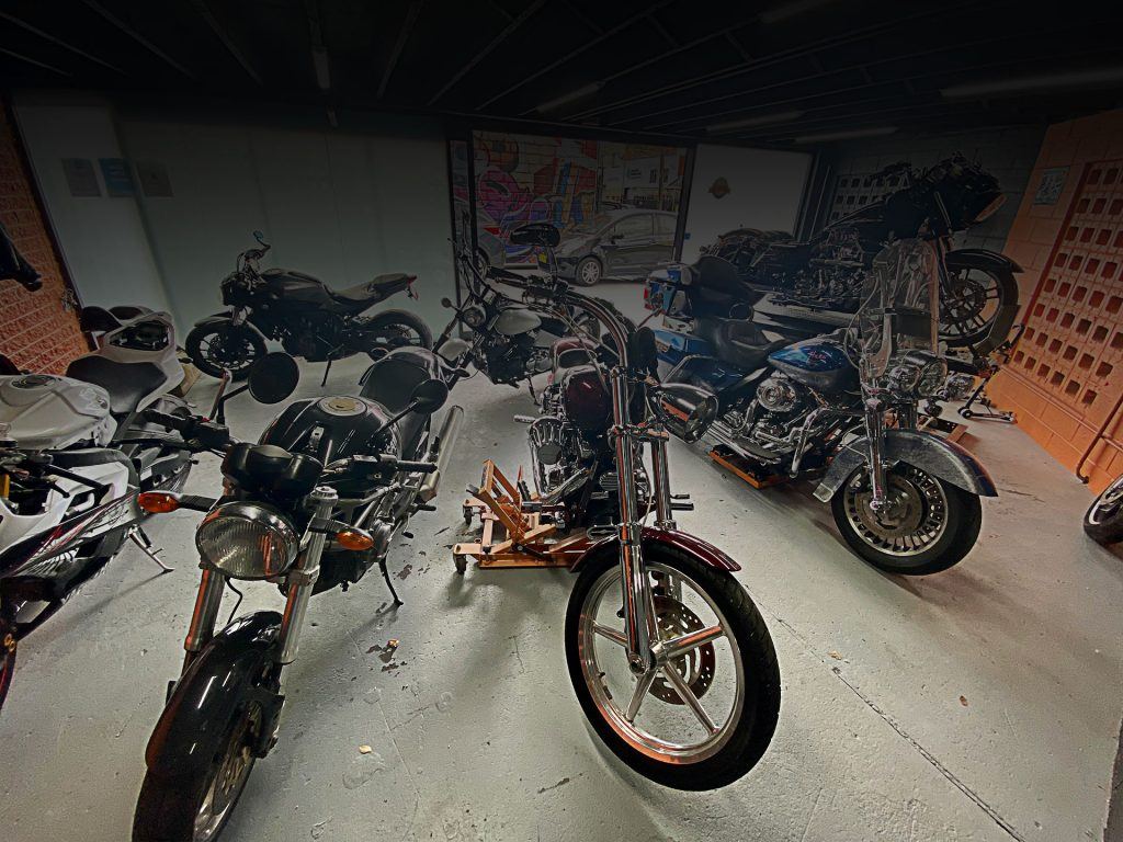 Motorcycle after paint and panel work