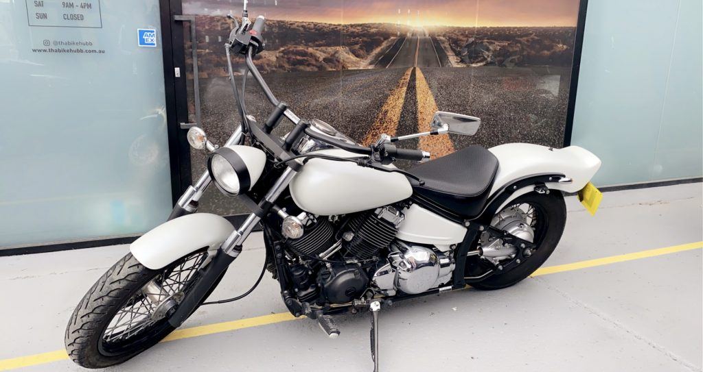 After motorcycle repair
